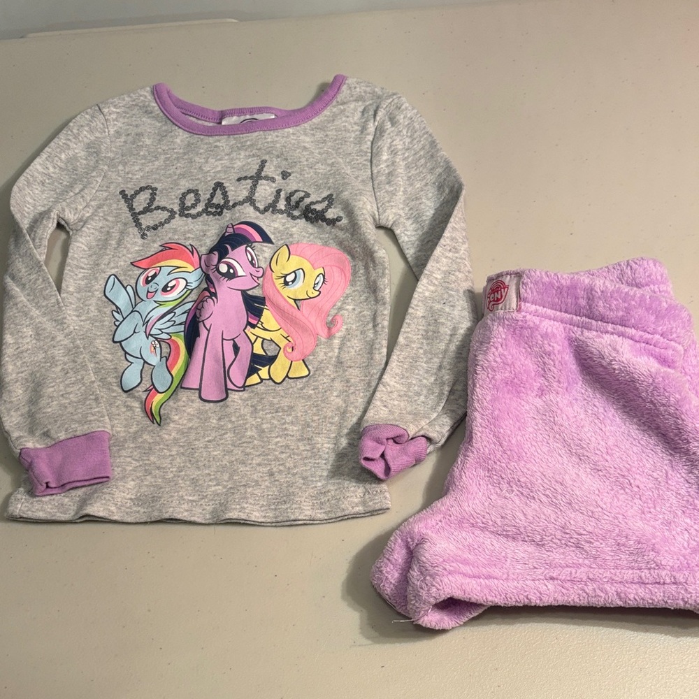 My Little Pony Besties Pajama Set - Gray and Pink